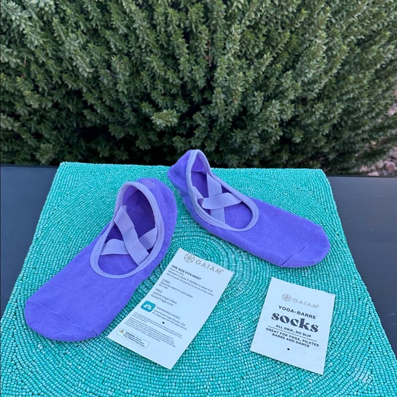 GAIAM Accessories - GAIAM Lavender Yoga Socks-brand new/never used-originally packed.